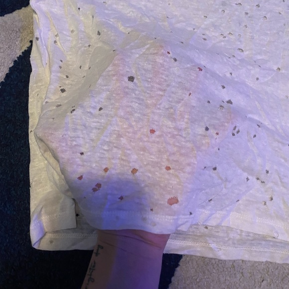 Sheer crop top with distressed detailing - Picture 2 of 3